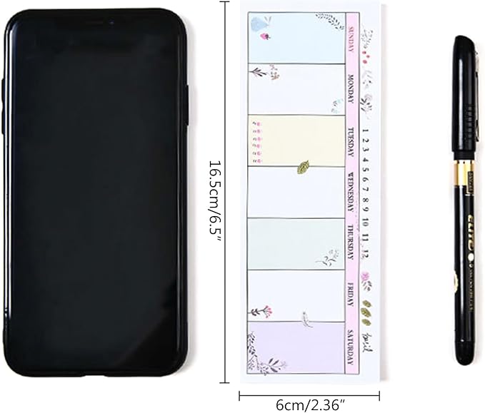 Weekly Organizer Long Strip Planner Notebook Pads Random Patterns - Image 4