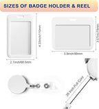 Photo Personalized Badge ID Card Holder Custom Retractable Badges Reel Clip - Image 3
