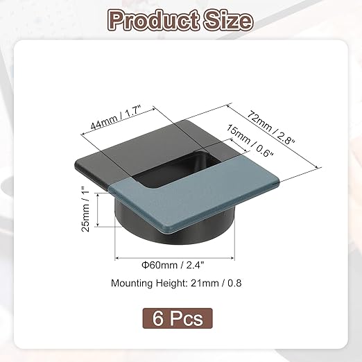 PATIKIL 2.8inch Desk Grommet - Image 2