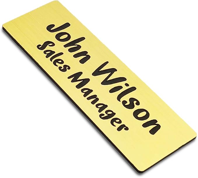 Custom Engraved Name Tag Badges by Unknown