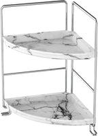 JANUS LiANG 2-Tier Corner Bathroom Organizer, Countertop Perfume Makeup Shelf by JANUSLiANG