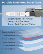 COLORWING TZe-232 Red on White Compatible - Image 2