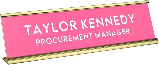 Custom Engraved Desk Plate | Personalized by 904Custom