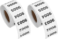 PATIKIL 0.8 x 1.6 Inch Inventory Number Sticker, 2 Roll 9001 to 10000 by PATIKIL