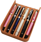 MIVLXLX Leather 6 Fountain Pen/Pencil Tray Case, Magnetic Closure - Image 7