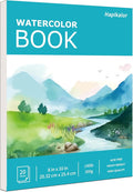 Hapikalor 8"x10" Watercolor Paper Pad, 140lb/300gsm Artist Painting Drawing by Hapikalor