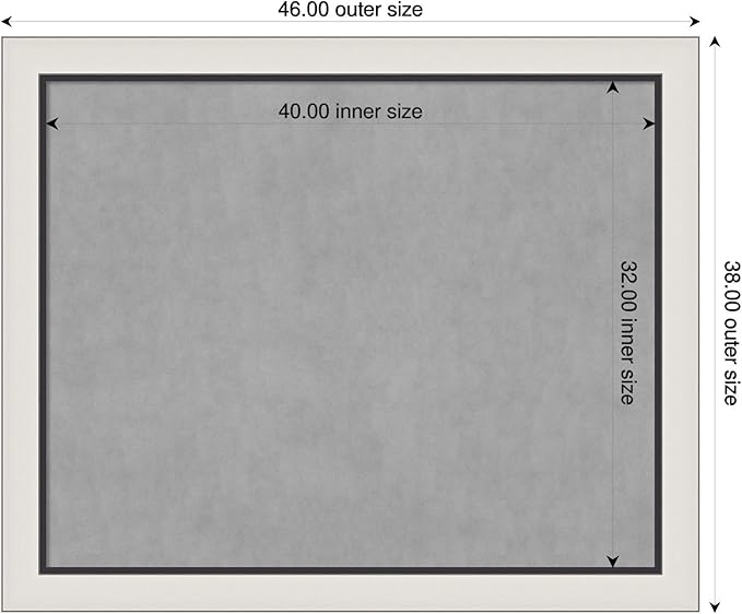 Amanti Art Silver Framed Magnetic Board 38x46 X-Large Vision Board - Image 2