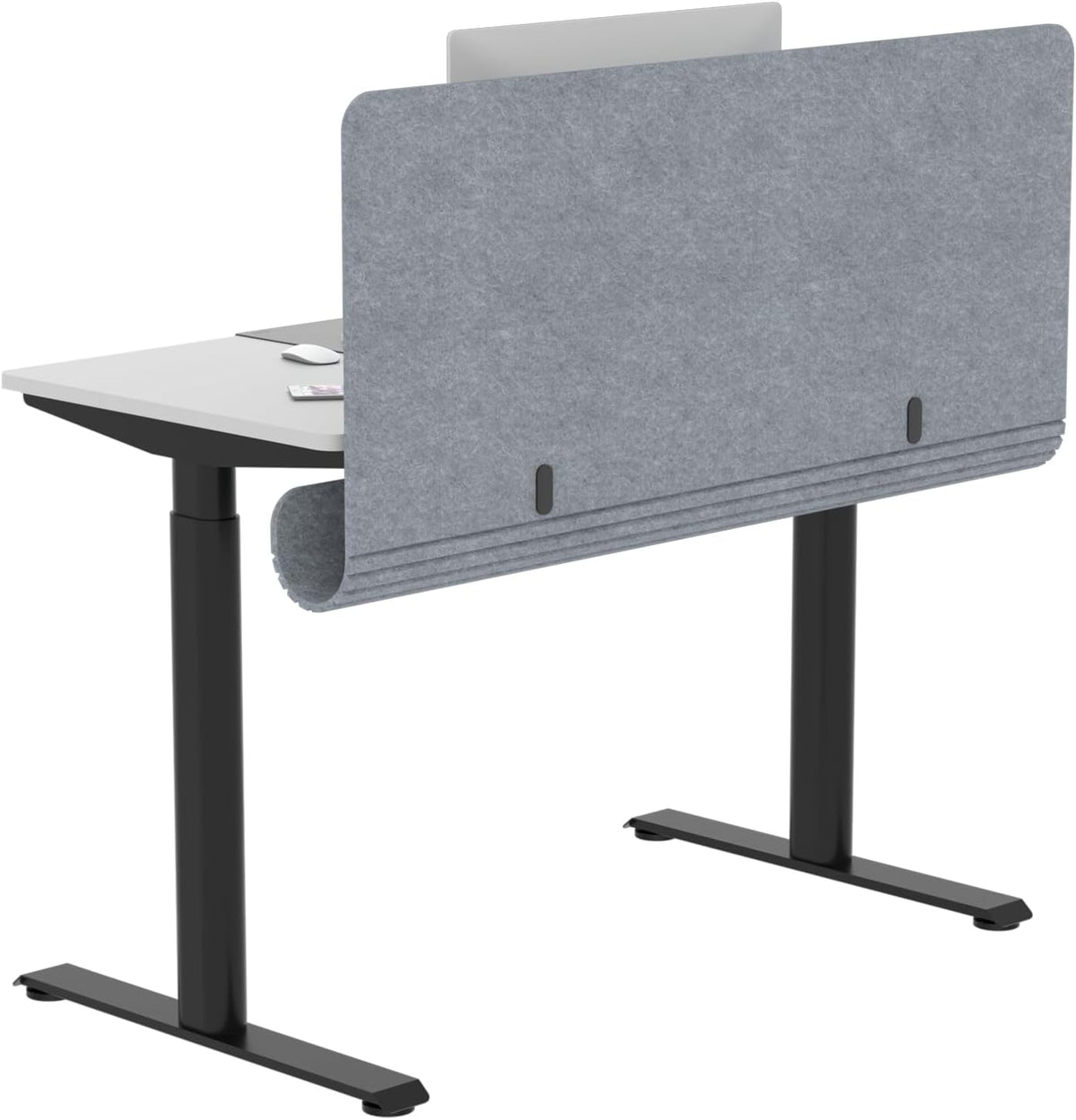 Desk Privacy Panel with Wire Management, 47.2" x 22.5" Cubicle Desk...