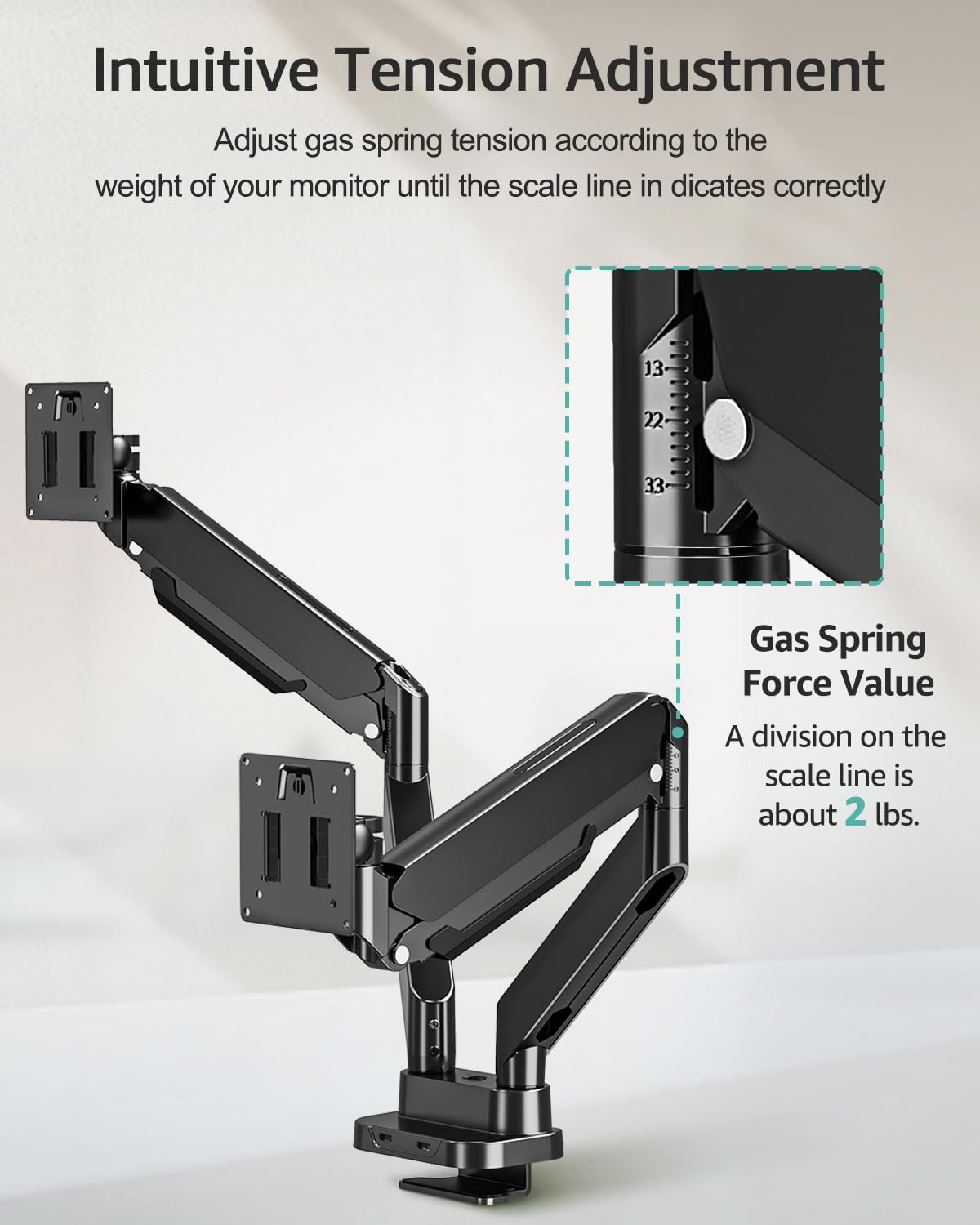 MOUNT PRO Dual Monitor Desk Mount for 39" Ultrawide Screen up to 33lbs, ...