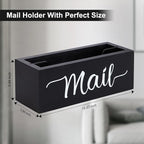 Lucundm Desk Mail Organizer, Mail Organizer Countertop, Wood Desk Mail Storage - Image 6