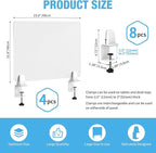 Desk Divider 4 Pcs Desk Privacy Panel 23.6''L x 15.8W'' Office Partitions - Image 2