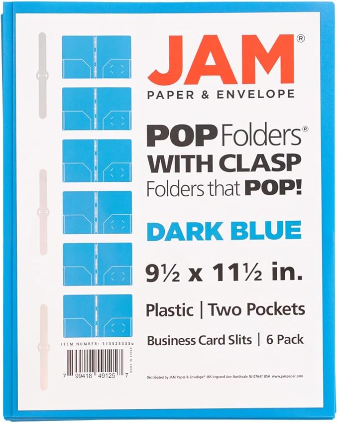 JAM PAPER Plastic Color POP Folders - Image 8