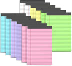 AIFLYAN 12 Pack Legal Pads 5x8 Inch Colorful Note Pads by Unknown