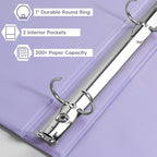 CIXILDTS 1-Inch Binders, Standard 3 Ring Binder Fit Letter Size Paper, - Image 4