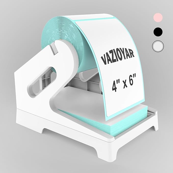 Vazioyar Thermal Label Holder for Rolls and Fan-Fold Labels, Sticker Roll by Vazioyar