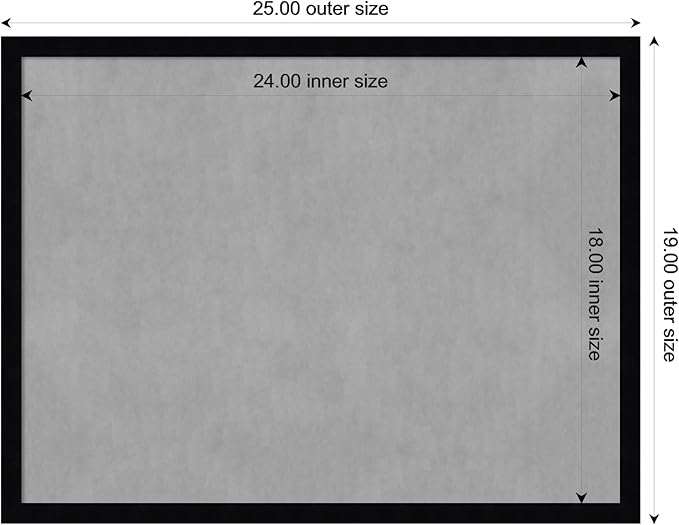 Amanti Art Black Framed Magnetic Board 19x25 Medium Vision Board - Image 4
