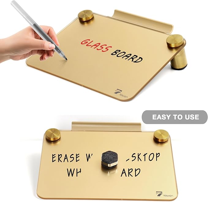 Gold Metallic Glossy Mirror Small White Board - Image 3