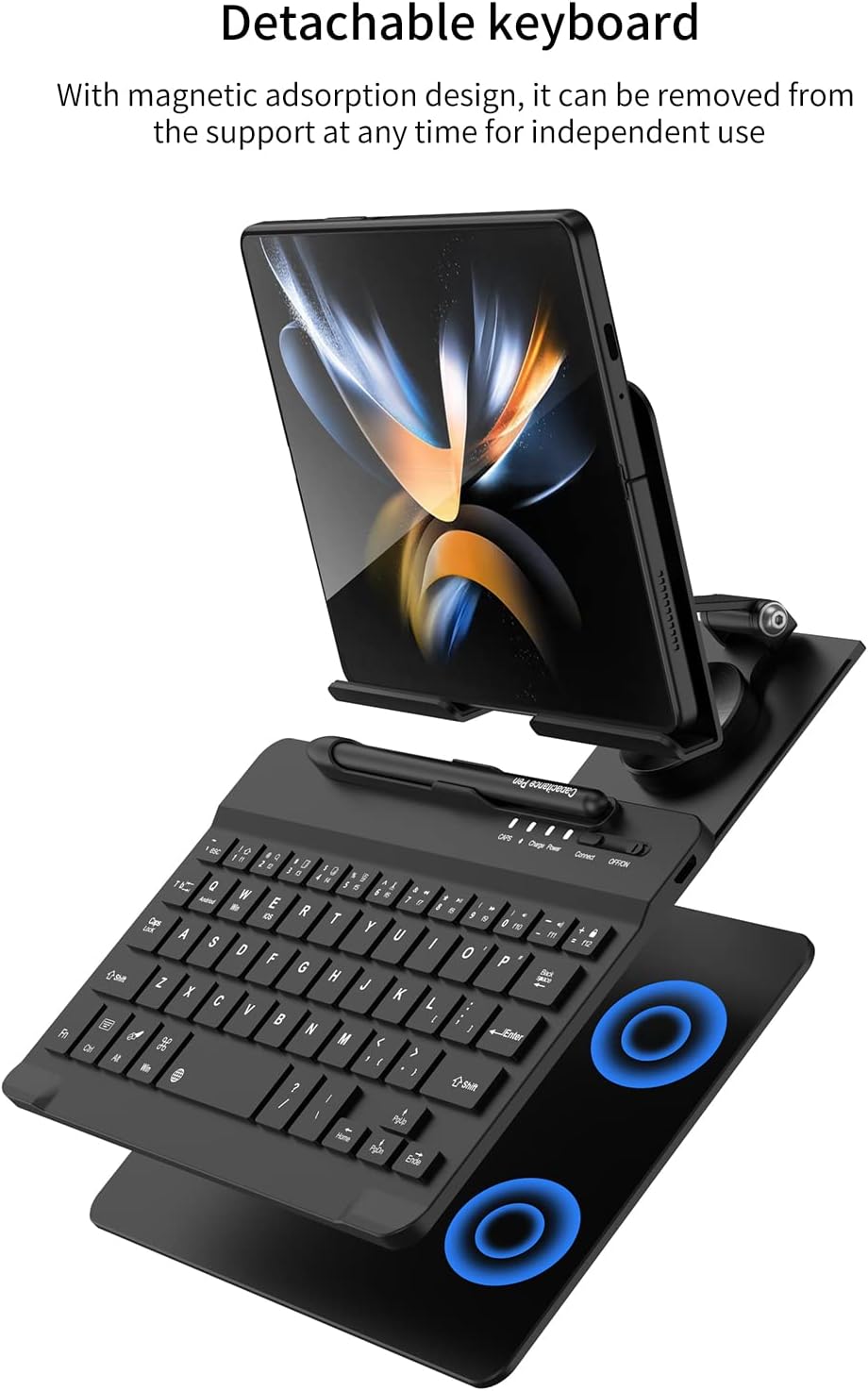 for Samsung Galaxy Z Fold 7/6/5/4/3 Adjustable Stand for Desk, Fully Foldable...