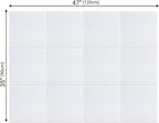 AKTOP White Cork Bulletin Board 47"x35", 12 Pack Removable Felt Cork Board Tiles - Image 4