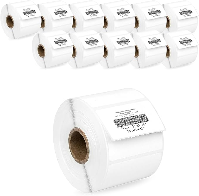 HOUSELABELS 2.25" x 1.25" Address Labels on 1" Core in Polypropylene Compatible by HouseLabels