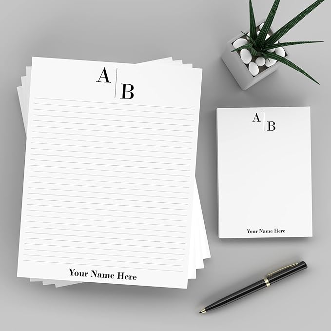 PrintPPS Personalized Monogram Notepads by PrintPPS