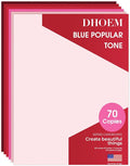 70 Sheets Red Tones Cardstock & Reds Construction Paper, Heavyweight by Unknown