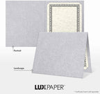 LUXPaper 9.5" x 12" Certificate Holders | Silver Metallic | 105lb. Cover | 250 - Image 5