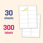 30 Sheets, Printable White Sticker Labels, Laser/Inkjet Printing - Image 7