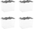 Superio Storage Bins with Lids, Stackable Totes, BPA Free, Odor Free, Organizer by Superio