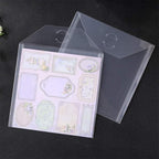 10PCS Large Stamp & Dies Storage Pockets Transparent Plastic Seal Bags Storage - Image 6