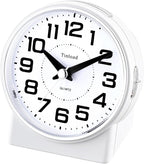 Tinload 4.3" No Ticking Analog Alarm Clock, Silent Readable - Image 4