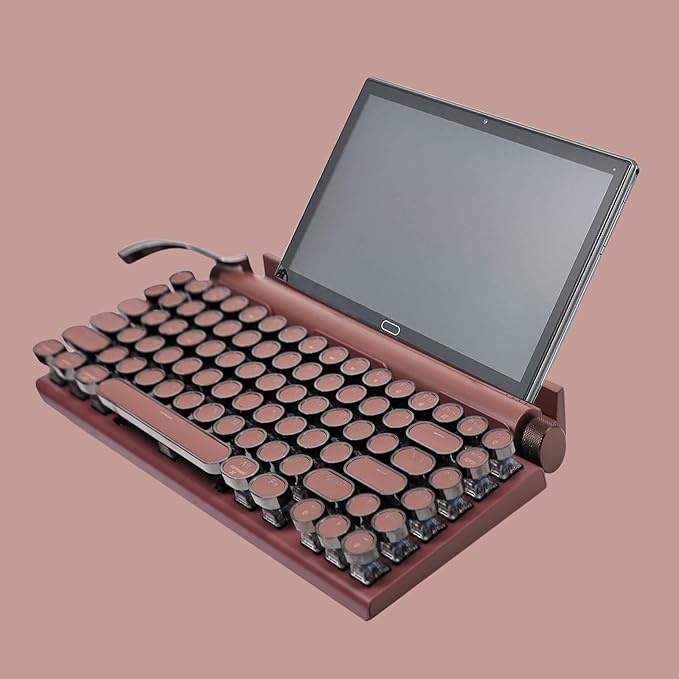 Adventurers Retro Typewriter-Style Mechanical Keyboard, 83 Keys, 75% Compact - Image 7