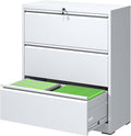 FLIXELIO File Cabinets 3 Drawer, Metal Office Storage Filing Cabinet by FLIXELIO