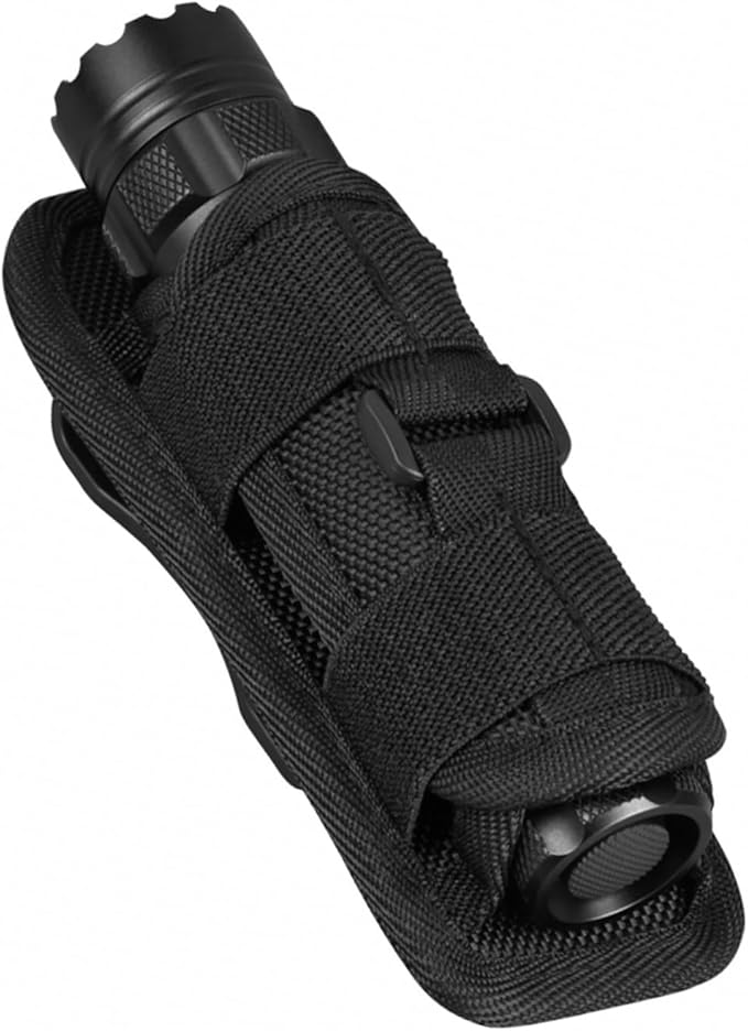 ULTRAFIRE Tactical Flashlight Holster Pouch, 360 Degree Adjustable Police Duty - Image 9