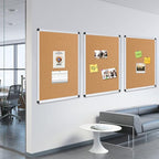 VIZ-PRO Cork Notice Board, 24 X 18 Inches, 3 Pack - Image 7
