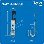 ICC Batwing J Hook 3/4” Without Retainer Clip - Image 8