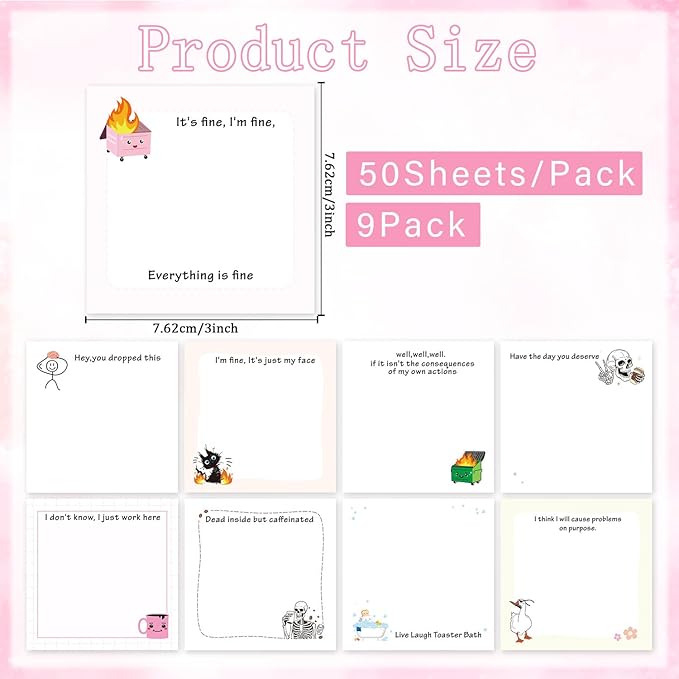 Lovarywow Funny Sticky Notes Gifts - Image 2