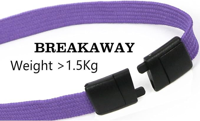 Lanyard Light Purple Lanyards Neck Flat Premium Breakaway Badge Lanyard - Image 5