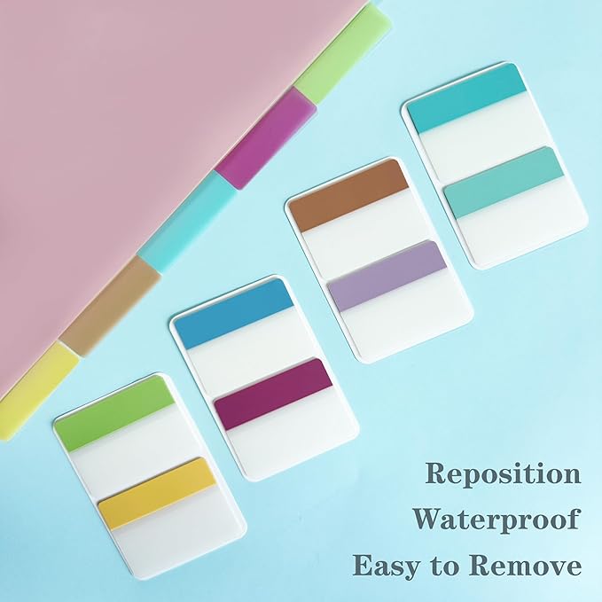 ELII 500 PCS Sticky Index Tabs 2 Inch Book Tabs - Image 8
