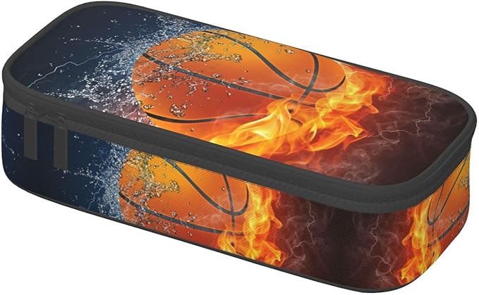 Cool Basketball Ball Pencil Case Big Capacity Storage Pencil Pouch Stationery - Image 3