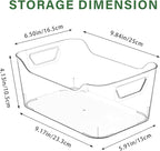 AntStep 12 Pack Clear Plastic Storage Bins, Pantry Organizers and Storage - Image 4