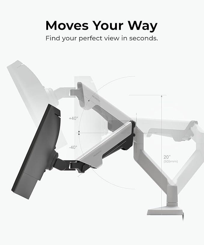 Modernsolid Heavy Duty Monitor Arm Desk Mount - Image 5