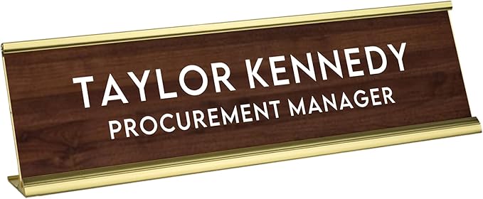 Custom Engraved Desk Plate | Personalized by 904Custom