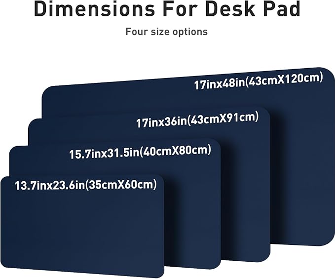 Aothia Leather Desk Pad Protector, Mouse Pad, Office Desk Mat, Non-Slip PU - Image 6