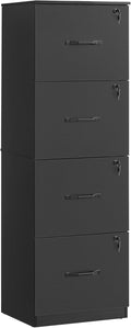 vasagle 4 drawer file cabinet with locks, for, main product view