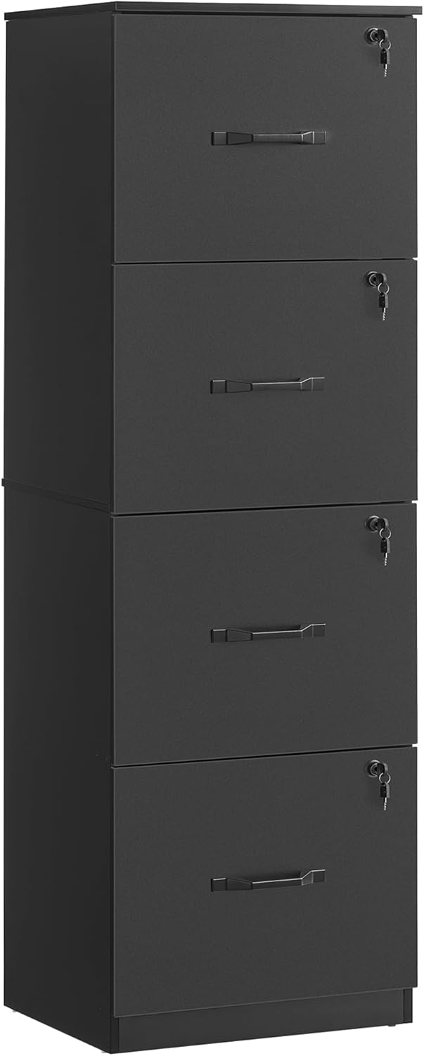 vasagle 4 drawer file cabinet with locks, for, main product view