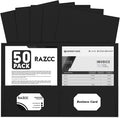 Two Pocket Folders, RAZCC 50 Pack 2 Pocket Folders Fit Letter Size Paper by RAZCC