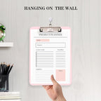 TFDLCG zm Pink Plastic Clipboard, Nursing Clipboard, Standard Letter A4 Size - Image 6