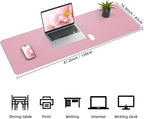 Leather Desk pad Protector, Large Desk mat - Image 3