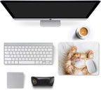 Auhoahsil Mouse Pad, 12 x 10 in Cute Cat Theme Computer Mouse Pad - Image 3